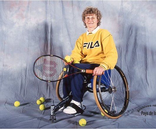 Arlette Racineaux joueuse de tennis handisport (phot. Quemener)