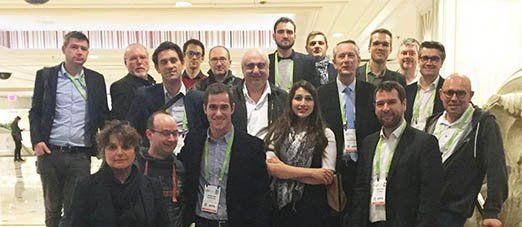 photo de groupe de la délégation régionale conduite par Paul Jeanneteau au CES de Las Vegas