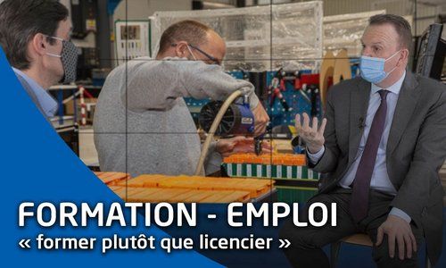 André Martin présente le dispositif régional « Former plutôt que licencier »