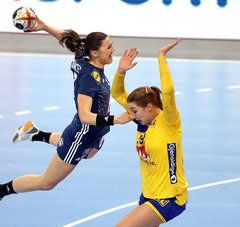 Blandine Dancette, internationale française jouant à Nantes en action