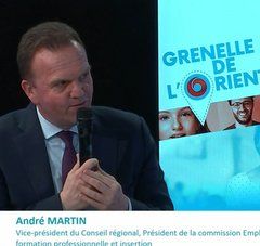 André Martin au Grenelle de l'orientation